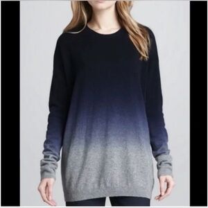 Vince Ombre Black‎ and Gray Sweater Cashmare/ Wool Blend